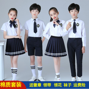 儿童演出服中小学生大合唱团男女诗歌朗诵表演服装幼儿园班服校服