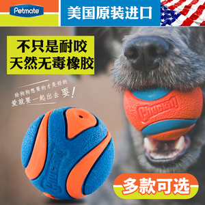 日本进口橡胶球chuckit球宠物狗狗玩具耐咬磨牙互动发声遛狗边牧