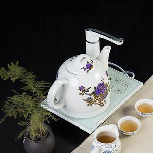 ronkin 茶壶煮茶器热水壶烧水器智能上水全自动陶瓷电磁茶炉抽水