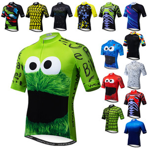 Weimostar Top Green Cycling Jersey Funny Men's Cookie Bicycl