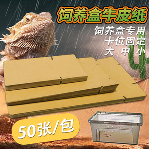 爬宠爬虫饲养箱牛皮纸垫材守宫蜥蜴角蛙饲养盒粪便垫材乌龟人渣盒