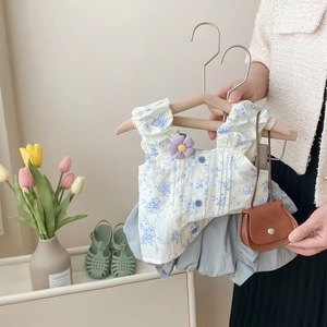 婴儿衣服韩版洋气碎花短袖短裤7八9十个月一二周岁女宝宝夏季套装