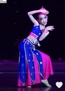 儿童 小舞蹈家月之花语演出服装女童表演傣族舞服民族舞独舞比赛