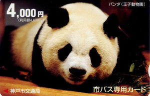日本交通卡----神户交通局 65 中国事务/动物系列 熊猫