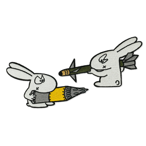 猫虎兽MAUHOSO导弹兔刺绣章魔术贴章纪念章士气章布贴卡通贴章