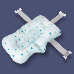 婴儿洗澡悬浮垫神器新生儿童澡盆网兜浴网海绵垫通用宝宝坐躺两用