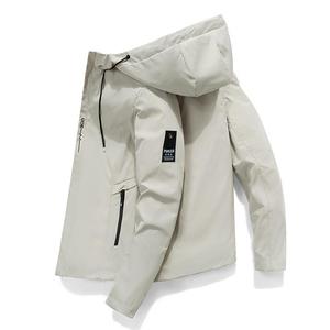 Fashion solid casual zip jacket男士时尚纯色休闲 拉链夹克外套