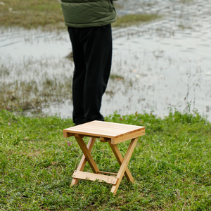 户外露营便携式成人折叠凳实木小马扎家用钓鱼超结实简易凳子特厚