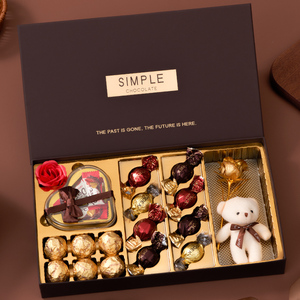 德芙巧克力礼盒装520情人节礼物送女友生日送礼高档零食糖果心形