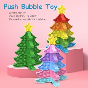 Fingertip Toys Push Bubble Christmas Tree Silicone 3D Stitch