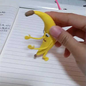 大香蕉冰箱贴恶搞趣味玩具搞笑手作摆件情侣香蕉水果恶磁贴装饰品