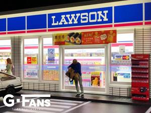 GFans 1:64 日本罗森便利店 LAWSON 场景模型 头文字D LED灯 USB