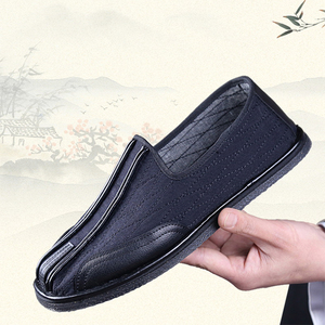 老北京布鞋轮胎底牛鼻子鞋复古洒鞋防滑古装中国风太极武术道士鞋