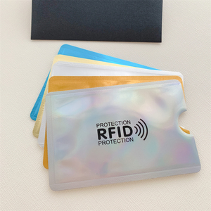 美国镭射RFID屏蔽卡套 NFC闪付银行身份卡证保护套 防盗刷防消磁