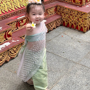 傣族服装儿童女云南少数民族服装儿童三月三西双版纳泼水节演出服