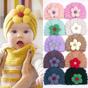 韩国韩版可爱头饰婴儿男女宝宝头围发带秋冬护囟门发饰儿童针织帽