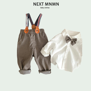 英国NEXT MNMN婴儿绅士套装春秋季百天男宝宝周岁儿童休闲礼服装1