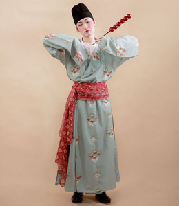 丹青荟传统服饰大放量唐圆领袍-小蓝蓝汉服华服传统服饰国风