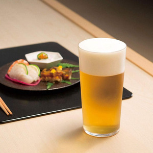 日本进口东洋佐佐木精酿啤酒杯水杯轻薄刻花玻璃杯晚酌的流派酒杯