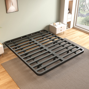 悬浮床简约意式1.5米1.8米无床头排骨架双人铁床架网红悬空床架子