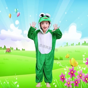 元旦儿,童动物演出服装幼儿园表演服恐龙衣服青蛙兔鸡大灰狼男女