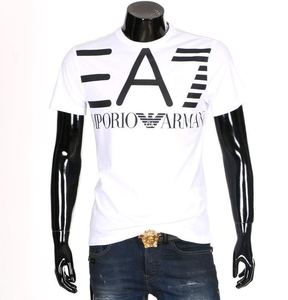 夏季阿玛尼短袖T恤男装新款奢侈品大牌网红ea7上衣潮流青年半截袖