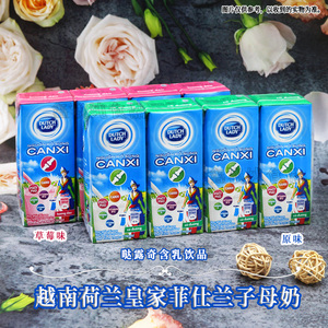 越南进口子母奶170ml盒装DUTCHLADY哒露奇荷兰原味草莓风味甜牛奶