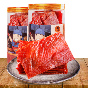 罐装靖江猪肉脯蜜汁小零食猪肉干片肉铺年货特产小吃官方旗舰店