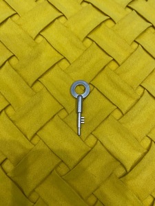 原厂新款玫瑰金卫浴钥匙门锁通用全能不锈钢三齿门锁钥匙胚工具