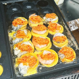 台湾蚝蛋烧技术配方生蚝大虾八爪鱼处理蒜蓉酱辣椒酱调味料配比