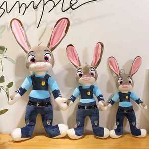 兔子警官玩偶疯狂动物城毛绒玩具狐狸尼克公仔儿童男女生礼物玩偶