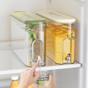 冰箱冷水壶带龙头大容量高颜值冰镇容器奶茶桶饮料桶水龙头露营