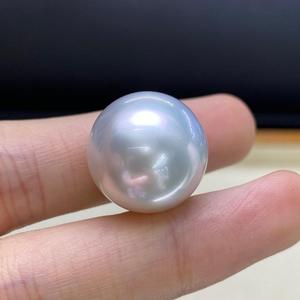 泽缘珍珠日本真科研维纳斯证书澳白单颗珍珠定制吊坠戒指正圆强光