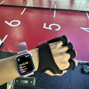 lulo防滑护掌透气撸铁单杠训练器械瑜伽健身骑行运动男女半指手套