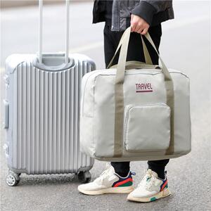 外贸出口尾单帆布手提旅行包男士大容量短途轻便行李包行李袋女包