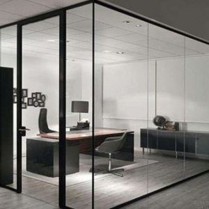 广西办公室玻璃隔断双玻内置百叶隔断铝合金高隔段钢化隔音玻璃