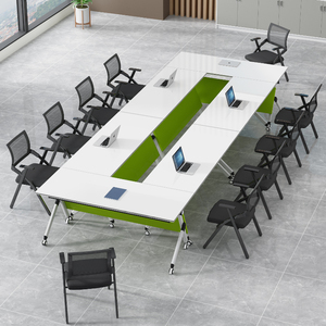 会议桌可移动折叠培训桌椅组合可自由拼接学校多功能培训机构课桌
