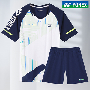 2024尤尼克斯羽毛球服男女套装YY速干比赛运动上衣网球衣短袖定制