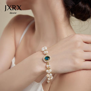 JXRX天然淡水珍珠手链女款轻奢小众精致手串高级感气质手镯手饰品