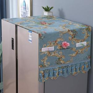 欧式冰箱盖布厨房家用单开门双开门冰箱防水防油海尔冰箱防尘罩套