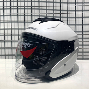 马鲁申L11半盔男女夏季摩托车头盔双镜片四分之三机车跑盔3C认证
