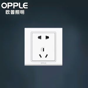 欧普雷士欧普照明opple五孔插座开关面板86型USB一开电工暗装10a