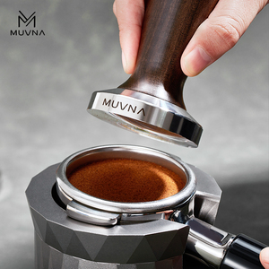 MUVNA慕威纳 咖啡压粉器51/53/58mm304不锈钢酸枝木填压器压粉锤