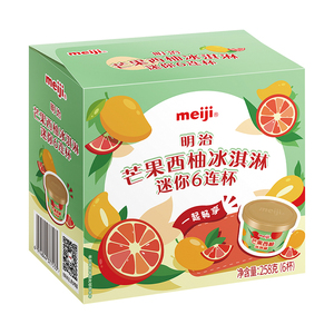 明治（meiji）芒果西柚冰淇淋迷你6连杯雪糕（部分23年日期）