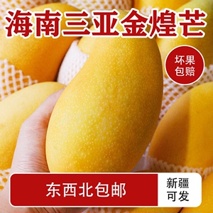 海南三亚金煌芒果新鲜水仙大芒果10斤青芒甜当季热带水果整箱包邮