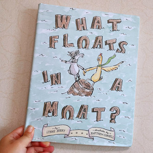 英文原版儿童绘本What floats in moat精装亲子英语启蒙读物