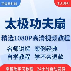 极速发货太极功夫扇视频教程全套从入门到精通技巧培训学习在线课