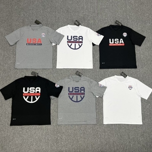 国家队美国男子篮球训练服USA梦之队速干短袖T恤热身运动投篮出场