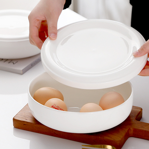 隔水炖碗蒸蛋碗带盖碗汤盘子陶瓷碗带盖骨瓷保鲜碗泡面碗饭碗烤箱