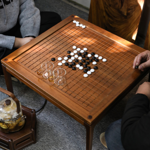 象棋围棋两用棋盘桌五子棋下棋桌子实木榻榻米飘窗户外多功能茶桌